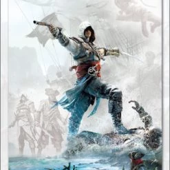 Bestes Angebot 🥰 Abysse Corp Assassin's Creed: Poster "Edwards Kampf" ❤️