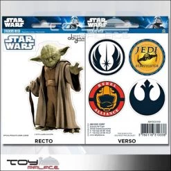 Besorgen 👍 Abysse Corp Star Wars: 2 X Mini Deko Aufkleber "Yoda & Symbole" ❤️