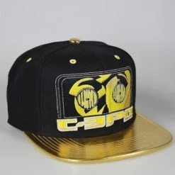 Billig 🥰 Starter Star Wars: Snapback Cap "C-3PO" - Schwarz / Gold ❤️