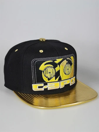 Billig 🥰 Starter Star Wars: Snapback Cap "C-3PO" - Schwarz / Gold ❤️
